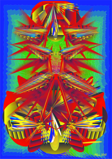 Digital Arts titled "11006072018 — A ARA…" by Reinhard Heydrich Allan De Souza Santos, Original Artwork, Digital Painting