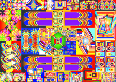 Digital Arts titled "MOSAICO 117" by Reinhard Heydrich Allan De Souza Santos, Original Artwork, Digital Painting