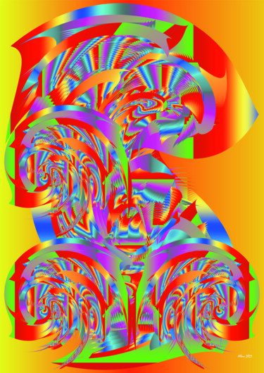 Digitale Kunst mit dem Titel "CURUMIN YANOMAMI CH…" von Reinhard Heydrich Allan De Souza Santos, Original-Kunstwerk, Digital…