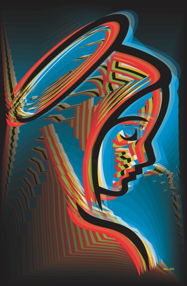 Digital Arts titled "NOSSA SENHORA DE ME…" by Reinhard Heydrich Allan De Souza Santos, Original Artwork, Digital Painting