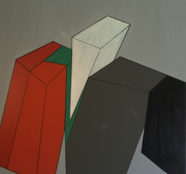 Peinture intitulée "Abstrakt-2012-02-"D…" par Reinhard Schiweck, Œuvre d'art originale, Acrylique