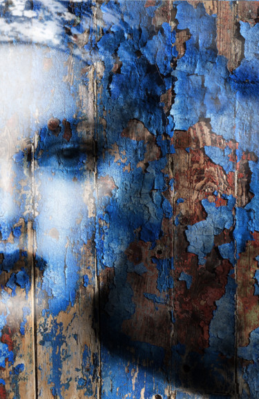 Digitale Kunst mit dem Titel "Blue Feelings" von Reinhard Südmersen, Original-Kunstwerk, Fotomontage