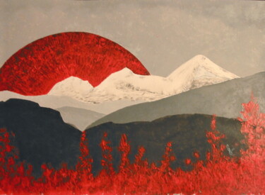Painting titled "Dame Blanche" by Reinhard Häussler, Original Artwork, Acrylic Mounted on Other rigid panel