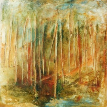 Pintura intitulada "Bambus" por Reinis, Obras de arte originais, Óleo