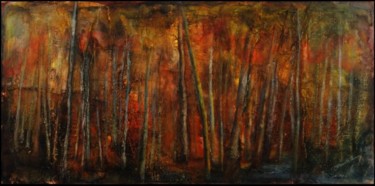 Pintura intitulada "Floresta" por Reinis, Obras de arte originais, Óleo