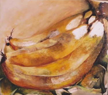 Pintura intitulada "Bananas" por Reinis, Obras de arte originais, Óleo