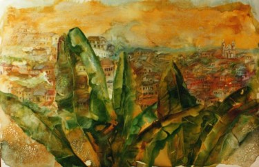 Pintura intitulada "Ouro Preto" por Reinis, Obras de arte originais, Óleo