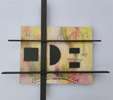 Um Vier am Cotti Collages intitulée "Um Vier am Cotti" par Reiner Poser, Œuvre d'art originale, Collages