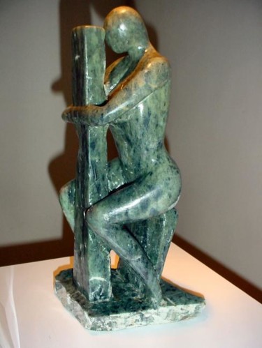 Sculptuur getiteld "Mea Culpa" door Claude Reitz, Origineel Kunstwerk