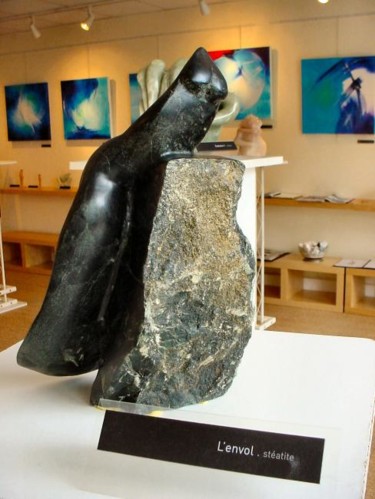 Sculpture intitulée "l'envol" par Claude Reitz, Œuvre d'art originale