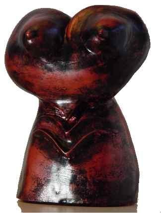 Sculpture titled "corps à coeur" by Claude Reitz, Original Artwork