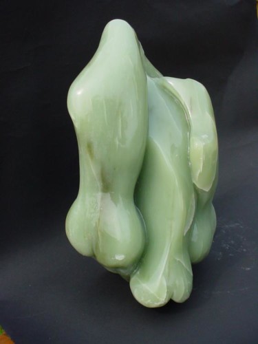 Sculpture intitulée "belle de jade" par Claude Reitz, Œuvre d'art originale