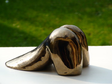 Sculpture titled "ALANGUIE" by Claude Reitz, Original Artwork, Terra cotta