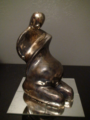 Sculpture intitulée "Maternité lll" par Claude Reitz, Œuvre d'art originale