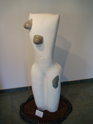 Sculpture intitulée "Déesse OGM" par Claude Reitz, Œuvre d'art originale