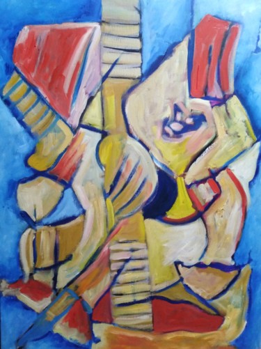 Painting titled "Musicos turcos" by Javier López Villabrille, Original Artwork, Oil