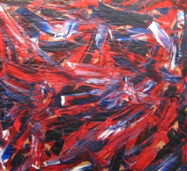 Peinture intitulée "14 juillet" par Deburane, Œuvre d'art originale, Huile