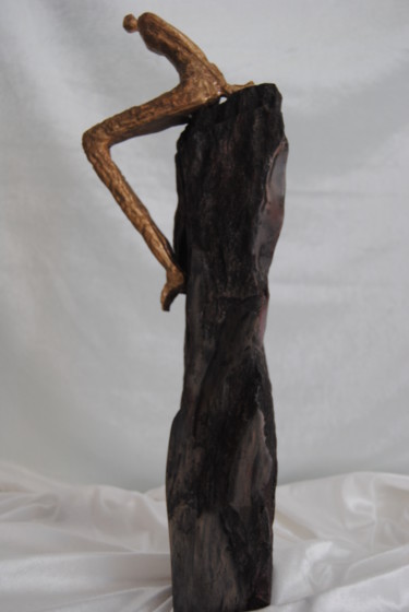 Sculpture titled "vertige-profile-bro…" by Réjane Lechat, Original Artwork
