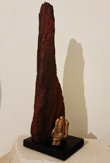 Sculpture intitulée "Réconfort 5/8" par Réjane Lechat, Œuvre d'art originale, Bronze