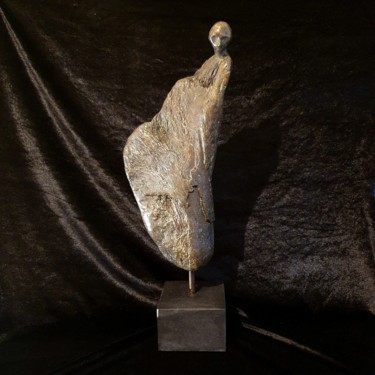 Sculpture intitulée "Le Gardien d'écume" par Réjane Lechat, Œuvre d'art originale, Bronze