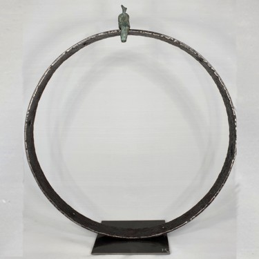 Sculpture intitulée "Tout seul n° 47" par Réjane Lechat, Œuvre d'art originale, Bronze