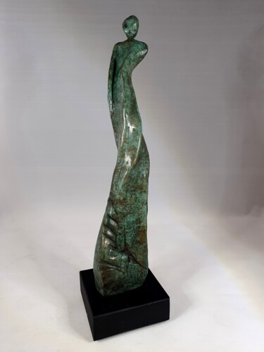 Sculpture intitulée "Le Souffle 6/8" par Réjane Lechat, Œuvre d'art originale, Bronze