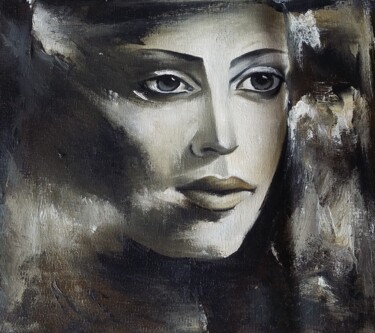 Pintura intitulada "cinzas-ost-30x30-2.…" por Rejane Pansera, Obras de arte originais