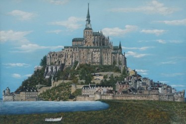 Peinture intitulée "144#  Mont St Miche…" par Réjean Bergeron, Œuvre d'art originale