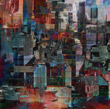 Arts numériques intitulée "The Manhattan Skyli…" par Renate Natalja Relenvie, Œuvre d'art originale, Photo montage