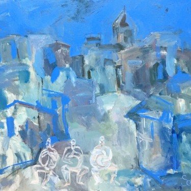 Картина под названием "Тбилиси. Музыка" - София Бирюкова, Подлинное произведение искусства, Акрил