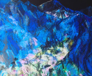 Картина под названием "Ледник" - София Бирюкова, Подлинное произведение искусства, Пастель