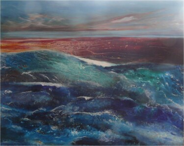 Картина под названием "Das Meer der Zeit" - Remara, Подлинное произведение искусства, Акрил Установлен на Деревянная рама дл…