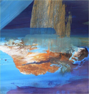 Painting titled "Wasserhöhle (2)" by Remara, Original Artwork, Acrylic