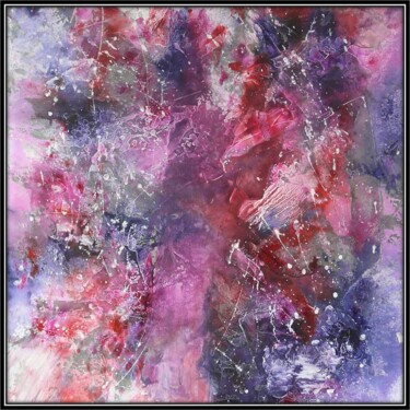 Painting titled "Purple Red (1)" by Remara, Original Artwork, Acrylic