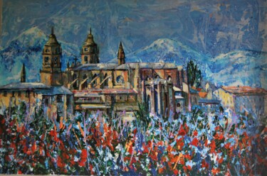 Painting titled "Pamplona I" by Reme, Original Artwork, Acrylic