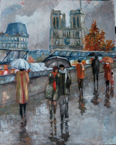 Painting titled "Notredame" by Reme, Original Artwork, Acrylic