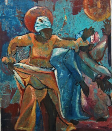 Картина под названием "La danza" - Reme, Подлинное произведение искусства, Акрил