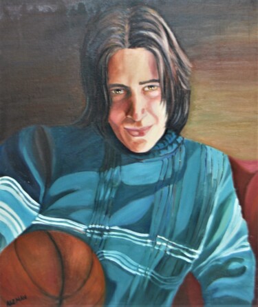 Painting titled "Juanma" by Reme, Original Artwork, Oil