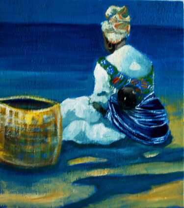 Pintura titulada "la espera" por Reme, Obra de arte original, Oleo