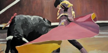 Painting titled "QUE TORERO" by Reme, Original Artwork, Oil