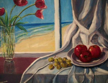 Painting titled "THE WINDOW" by Reme, Original Artwork