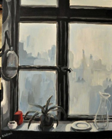 Painting titled "window 1" by Reme, Original Artwork