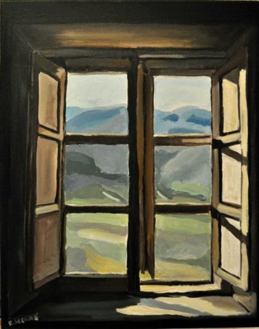 Pintura titulada "window II" por Reme, Obra de arte original