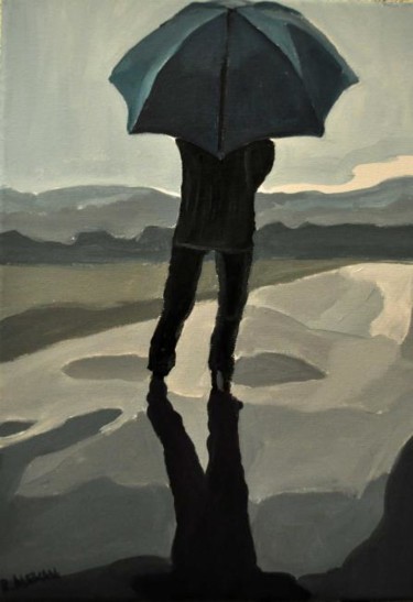 Painting titled "rain II" by Reme, Original Artwork