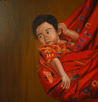 Painting titled "BYE-BYE BABIE" by Reme, Original Artwork