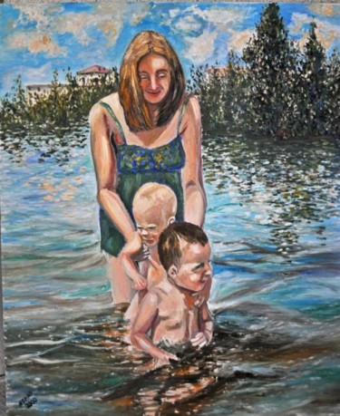 Painting titled "FAMILY" by Reme, Original Artwork