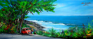 Pintura titulada "surf-trip" por Remi Bertoche, Obra de arte original