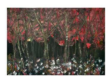 Peinture intitulée "La forêt #1" par Rémi Collin, Œuvre d'art originale, Acrylique