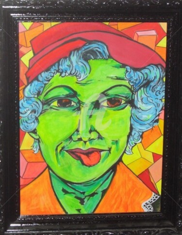 Peinture intitulée "La grand mère de Hu…" par Remi Granier, Œuvre d'art originale