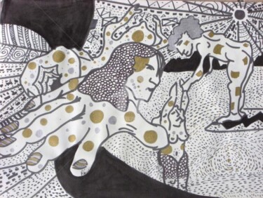 Peinture intitulée "Plonger dans ses pe…" par Remi Granier, Œuvre d'art originale